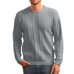 NWT🌺Grace Karin•Cable Knit Crewneck Sweater